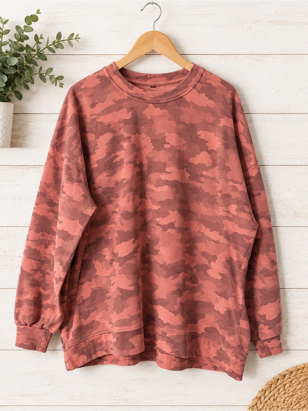 Lululemon Perfectly Oversized Camo Sweatshirt